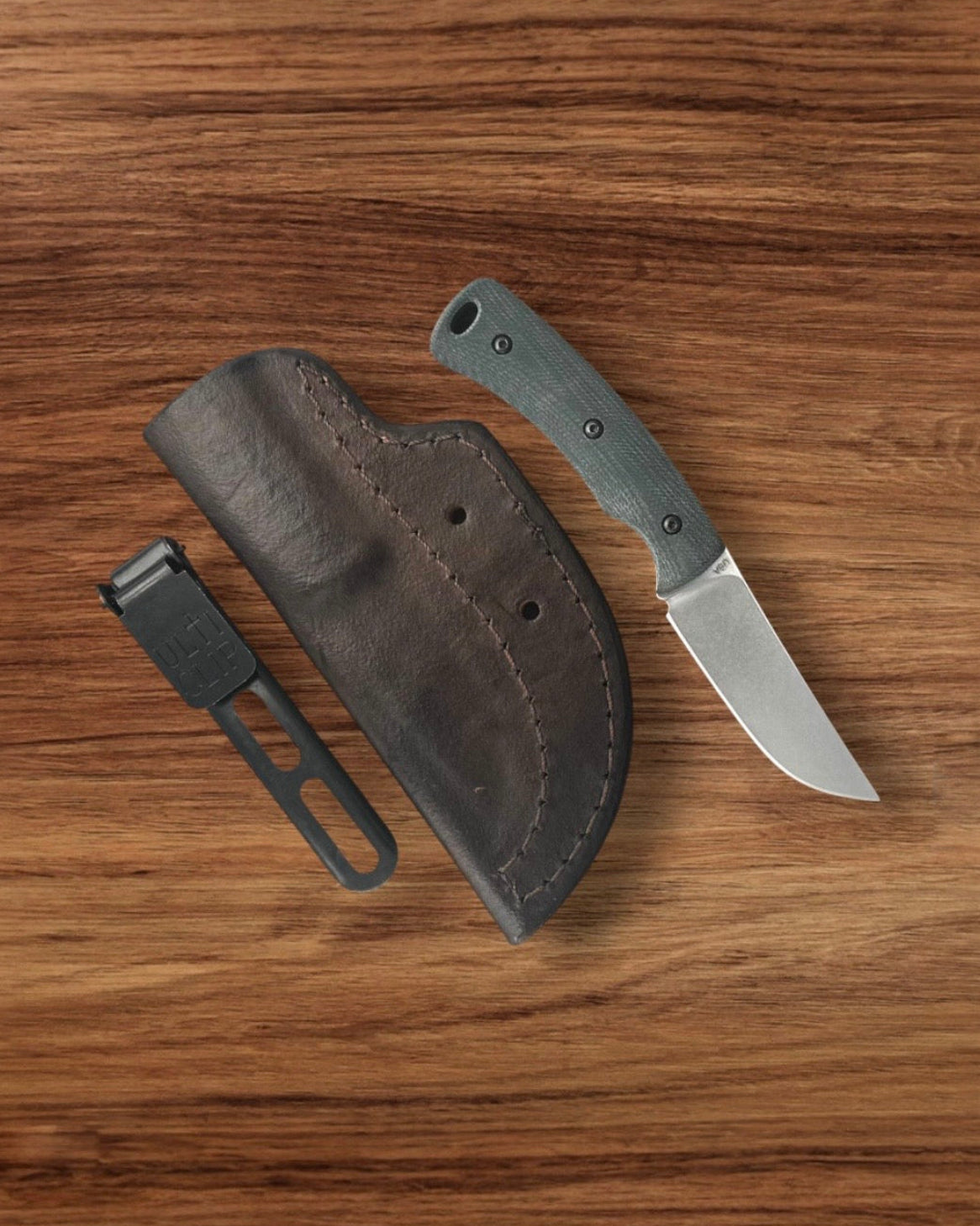 Three Rivers Mfg.-Three Rivers Mfg. (TRM) TAGALONG - DEALER EXCLUSIVE FOREST GREEN G10 3D CONTOURED SMOOTH Handles - Magnacut Blade-2-Urban Cutlery