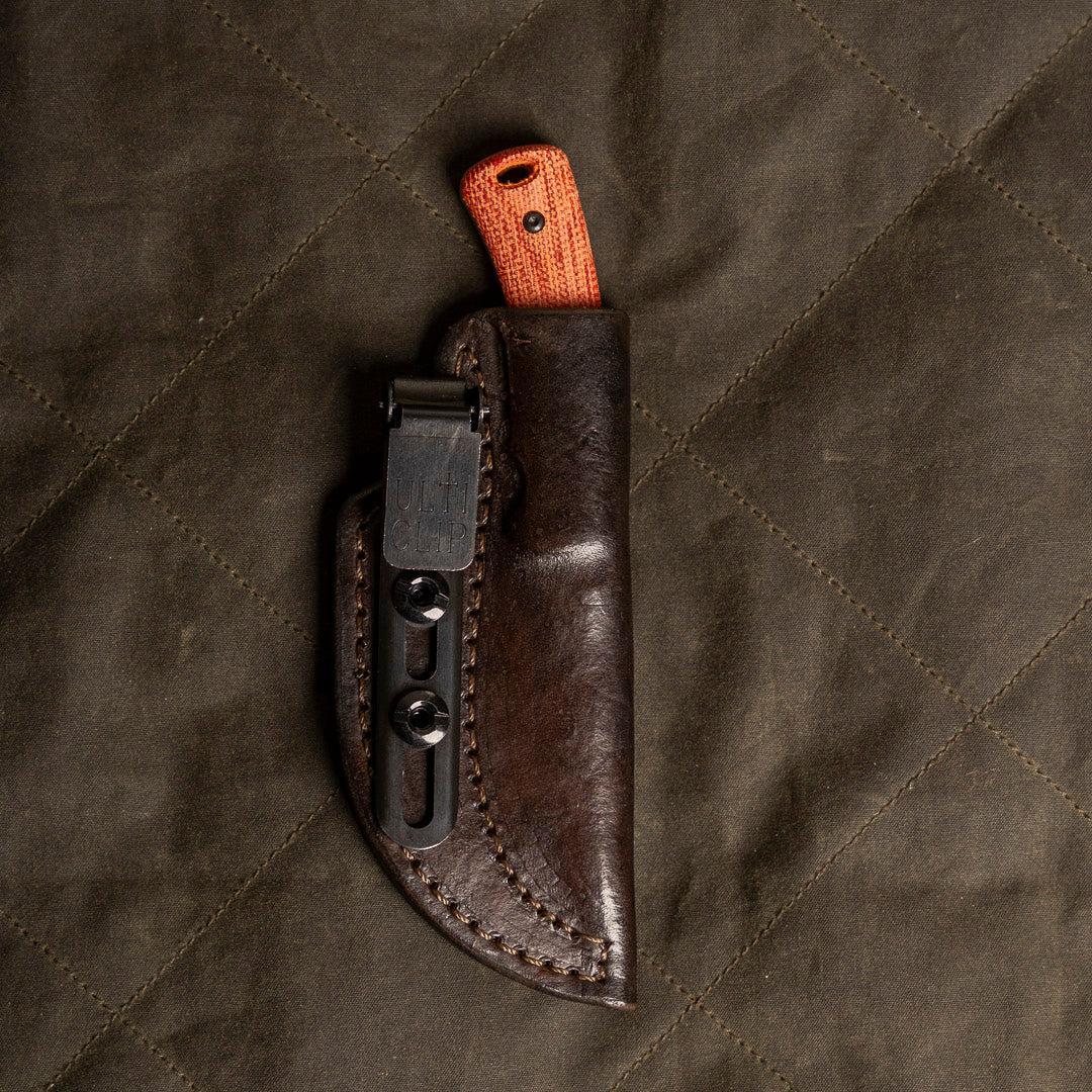 Three Rivers Mfg.-Three Rivers Mfg. (TRM) TAGALONG - MICARTA AUTUMN ORANGE 3D CONTOURED SMOOTH Handles - Magnacut Blade-4-Urban Cutlery