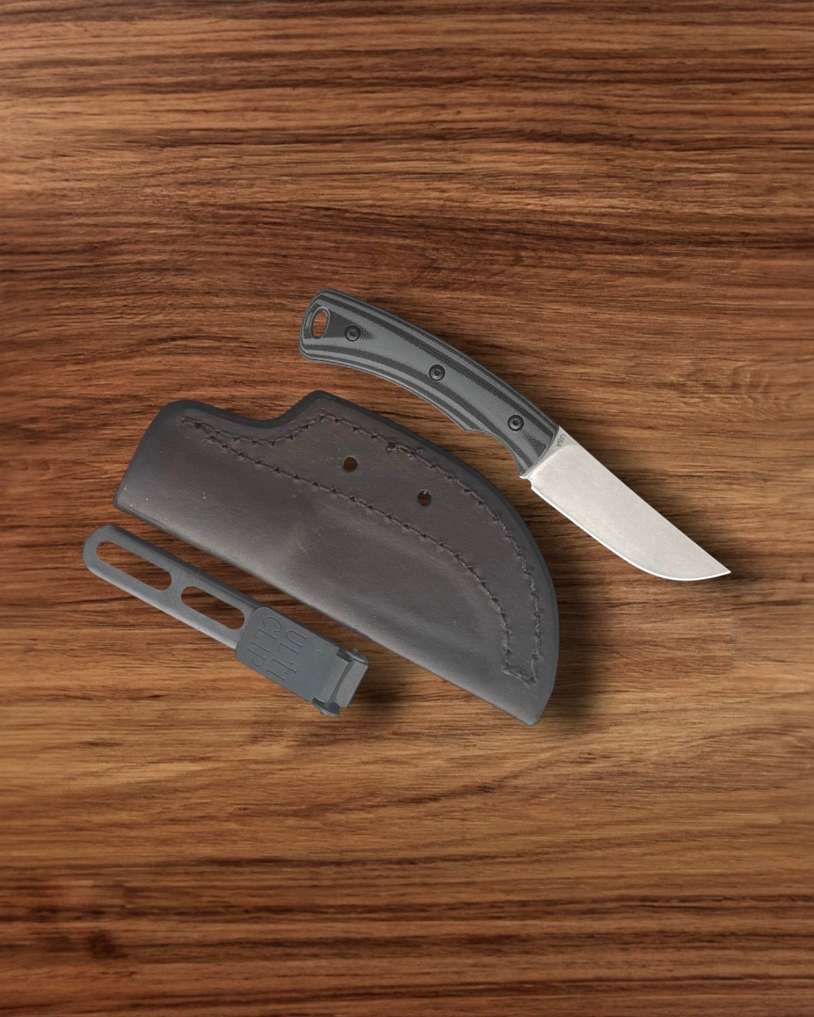 Three Rivers Mfg.-Three Rivers Mfg. (TRM) TAGALONG - SHADOW ZEBRA Gray and Black G10 3D CONTOURED SMOOTH Handles - Magnacut Blade-2-Urban Cutlery