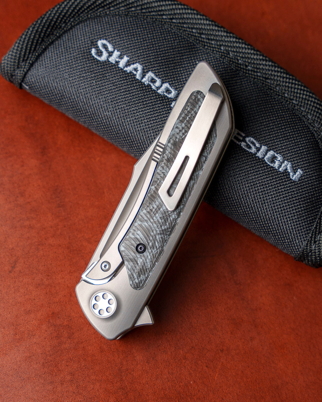 Sharp by Design Mini T10 – AJ Composite Ghost Forged Inlay Handles - Harpoon Clip Point