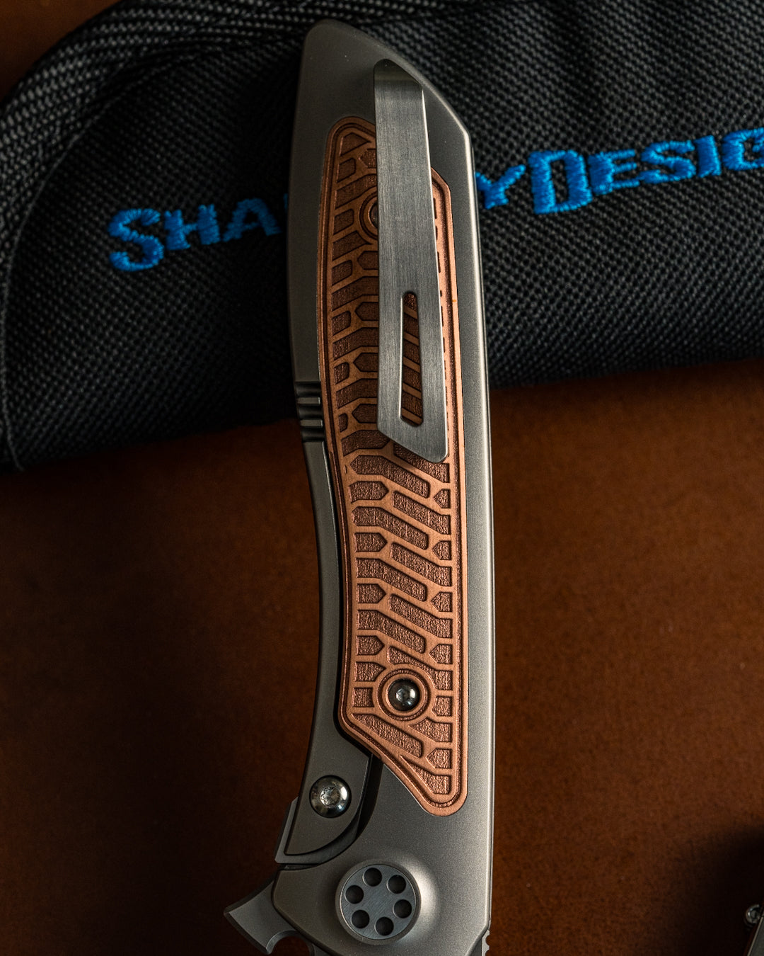 Sharp by Design T10 – Copper Inlay Handles #6 - Slotted Blade
