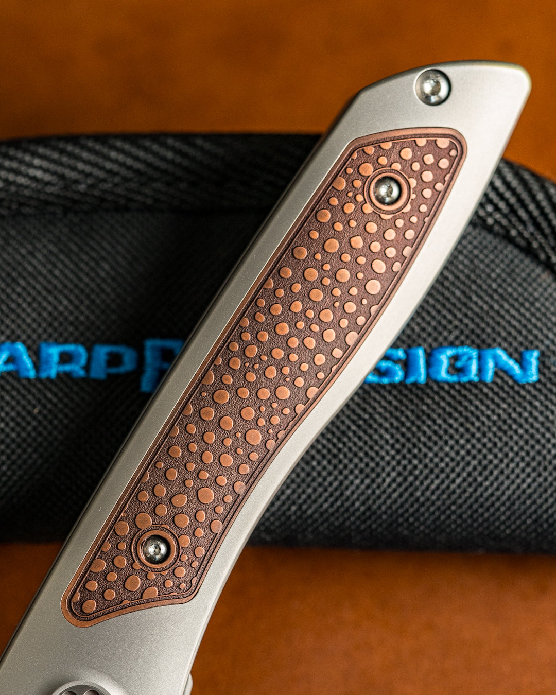 Sharp by Design T10 – Copper Inlay Handles #5 - Slotted Blade