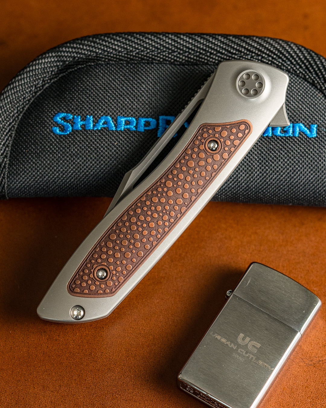 Sharp by Design T10 – Copper Inlay Handles #5 - Slotted Blade
