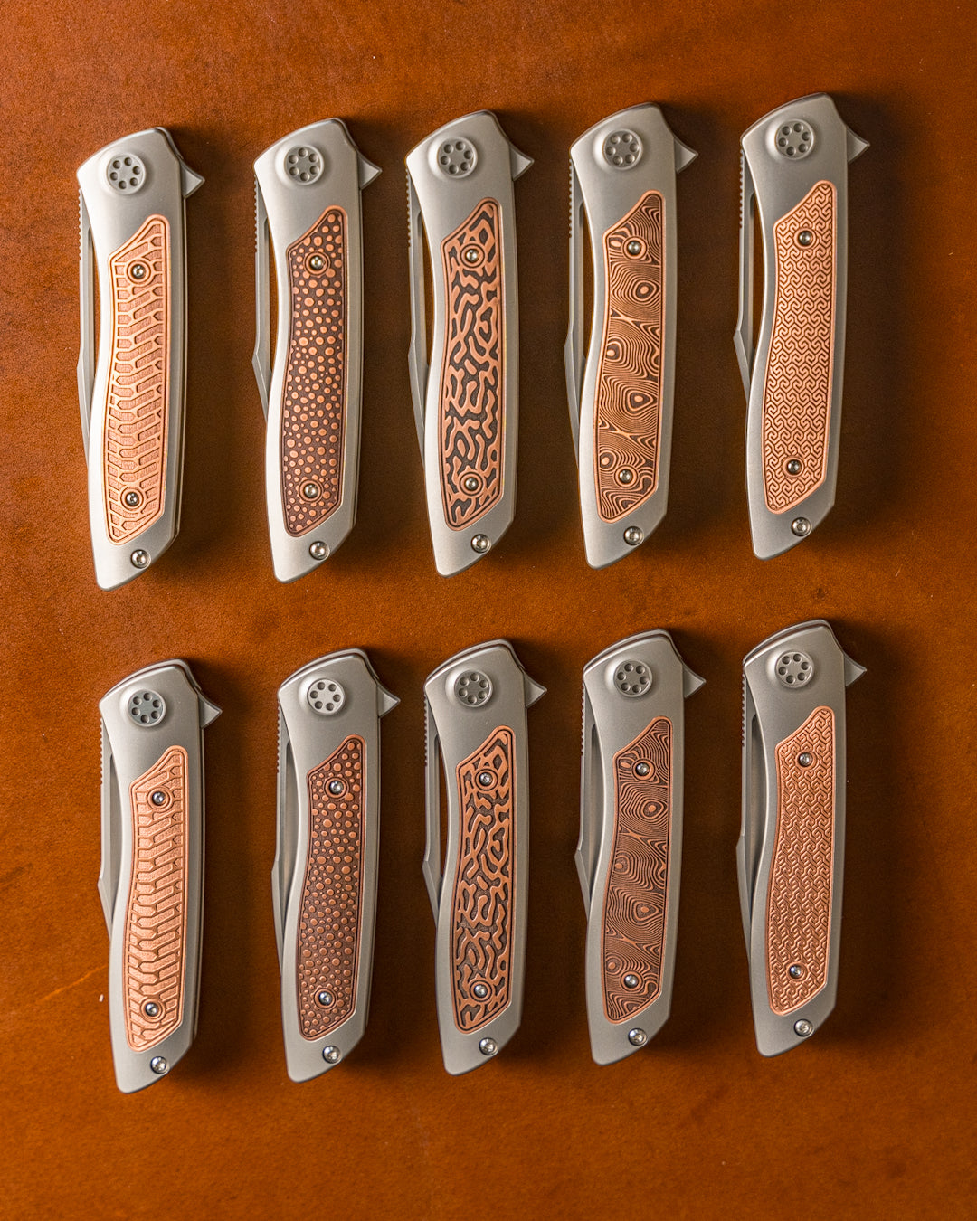 Sharp by Design T10 – Copper Inlay Handles - Coming Soon