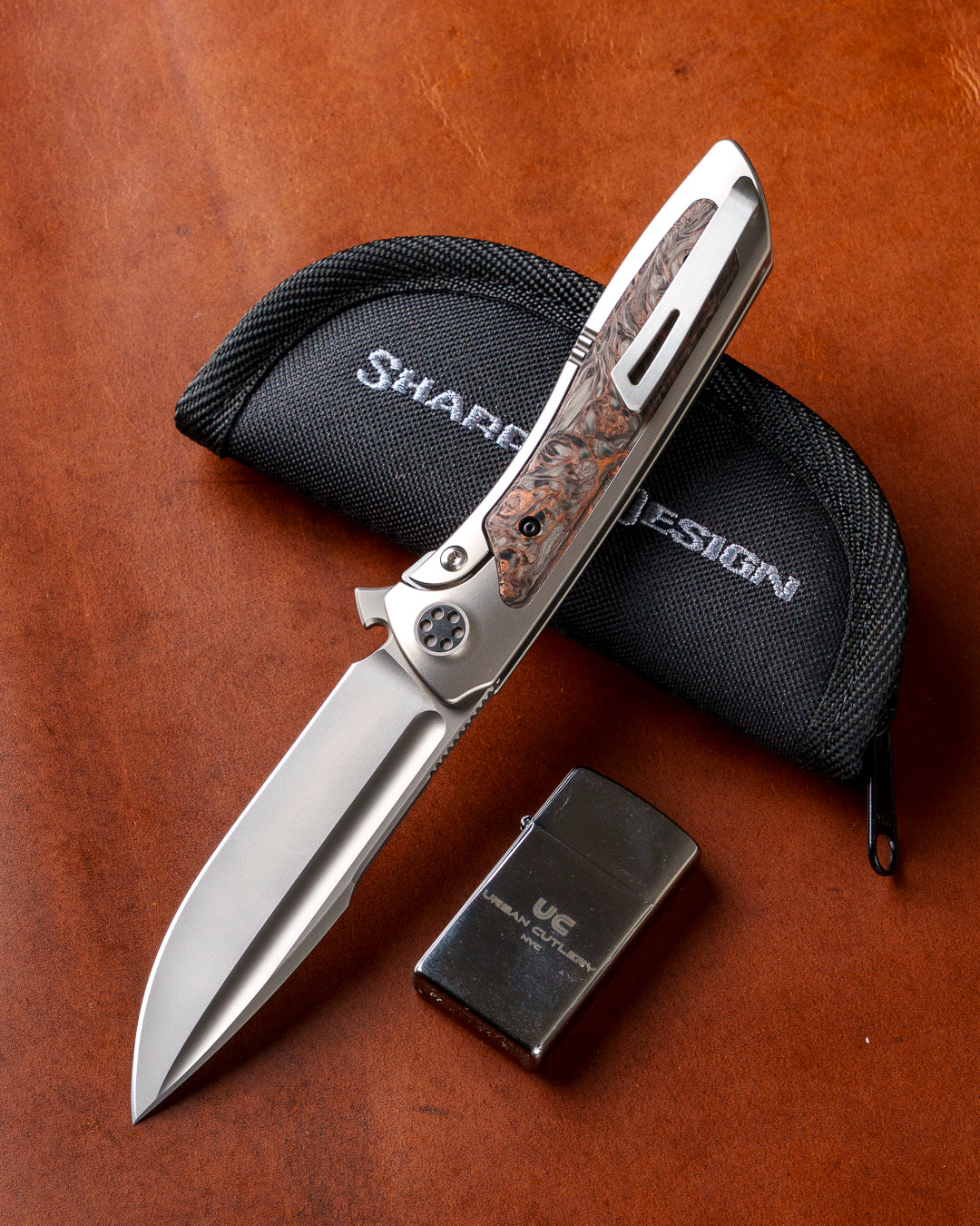 Sharp by Design T10 – FC Dark Matter Copper Inlay Handles