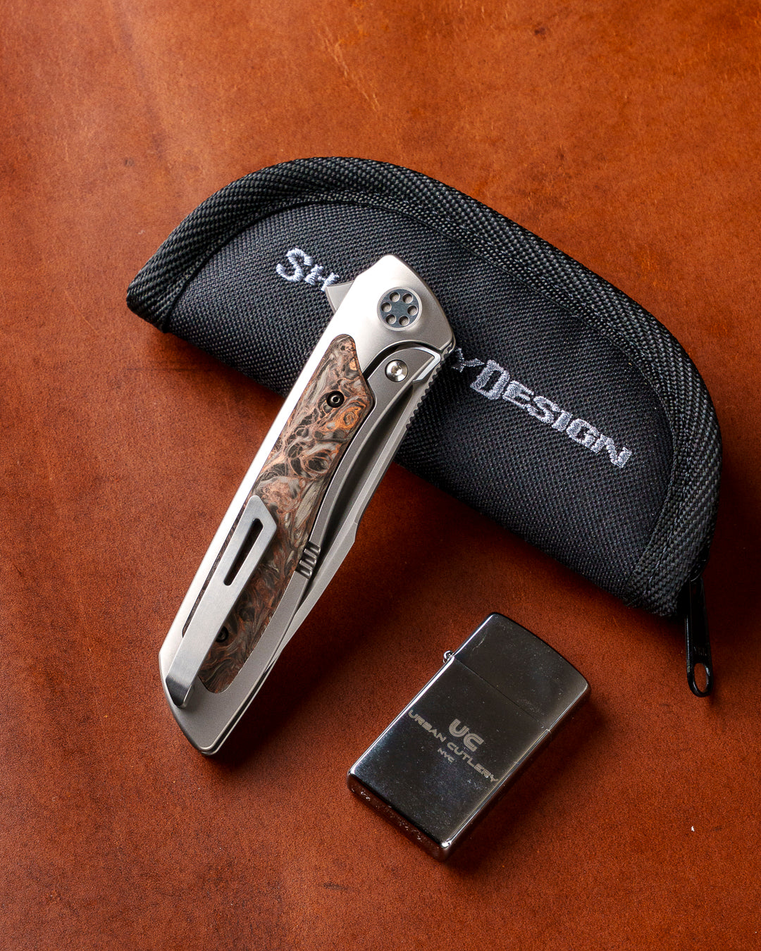 Sharp by Design T10 – FC Dark Matter Copper Inlay Handles
