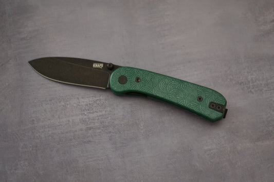 Urban EDC; Knafs Co.-Knafs Co. x Urban EDC Seigaiha Lander (Sprint Run) - M390 - Green - Brand New-1-Urban Cutlery