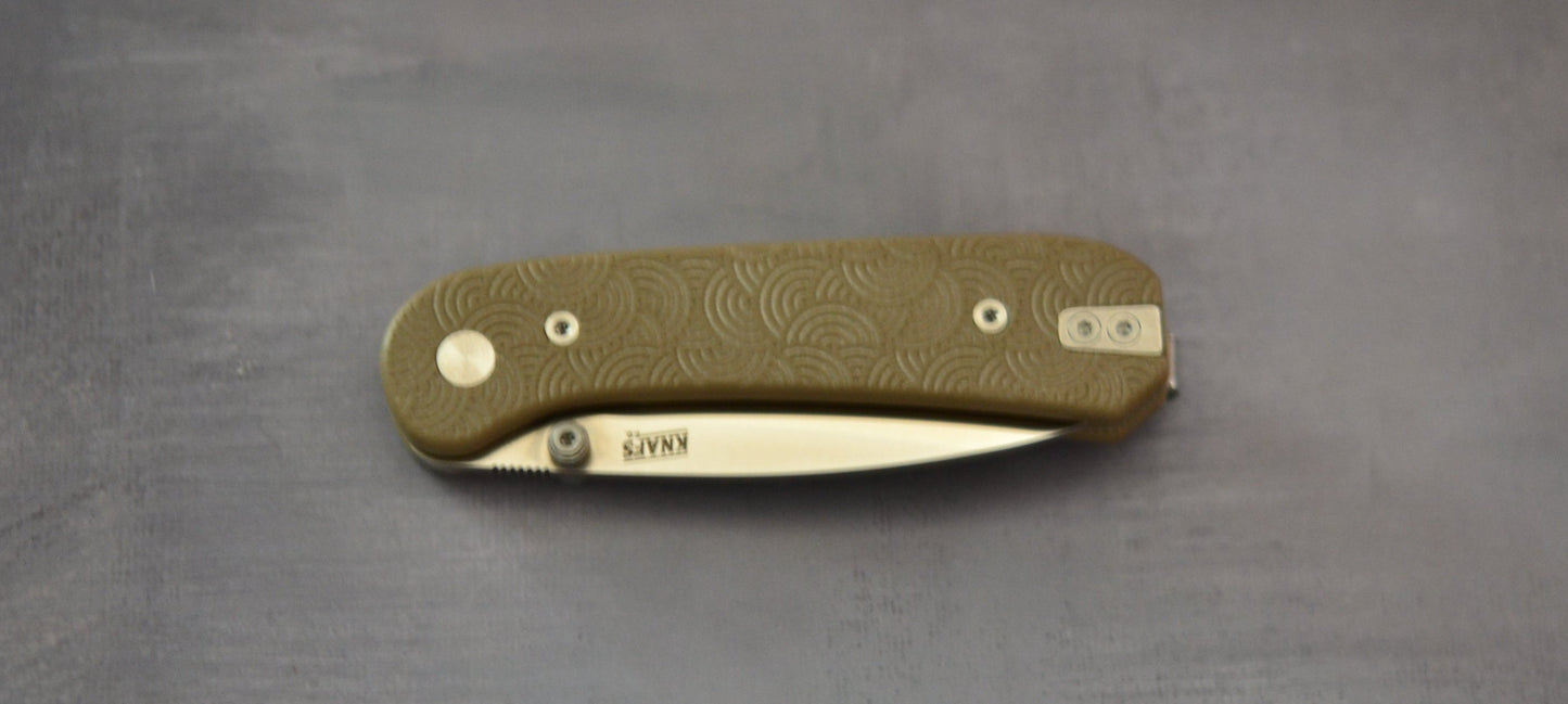 Urban EDC; Knafs Co.-Knafs Co. x Urban EDC Seigaiha Lander (Sprint Run) - M390 - Tan - Brand New-3-Urban Cutlery