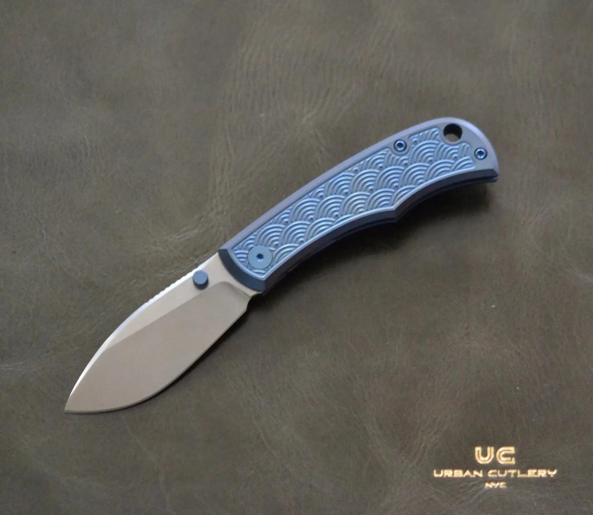 Urban EDC-Urban EDC Baby Nessie - Blurple Seigaiha - Brand New-1-Urban Cutlery