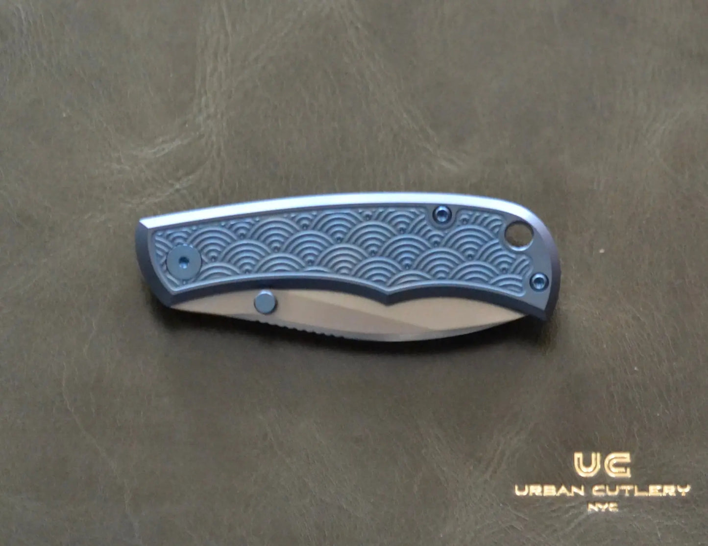 Urban EDC-Urban EDC Baby Nessie - Blurple Seigaiha - Brand New-4-Urban Cutlery