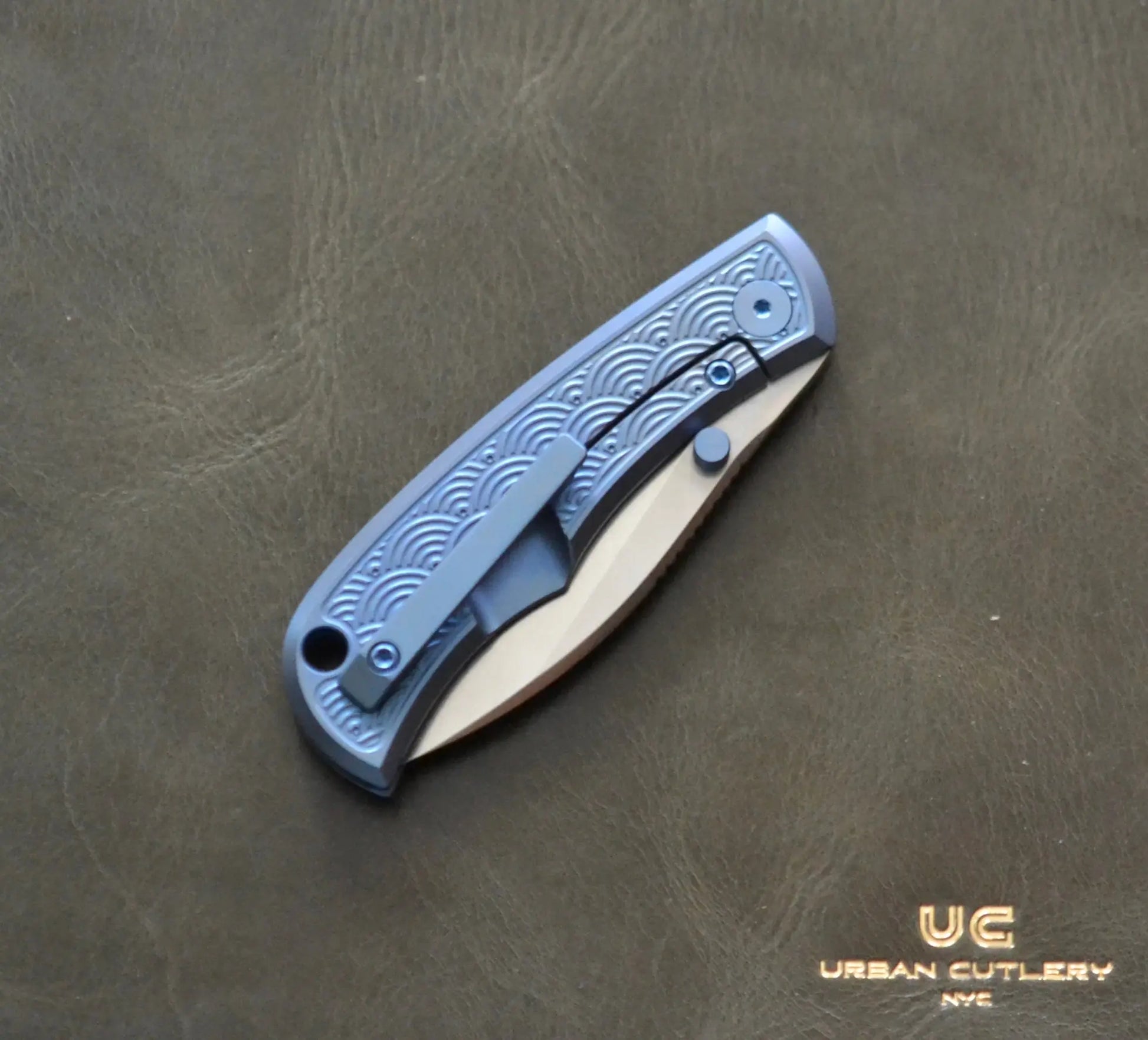 Urban EDC-Urban EDC Baby Nessie - Blurple Seigaiha - Brand New-5-Urban Cutlery