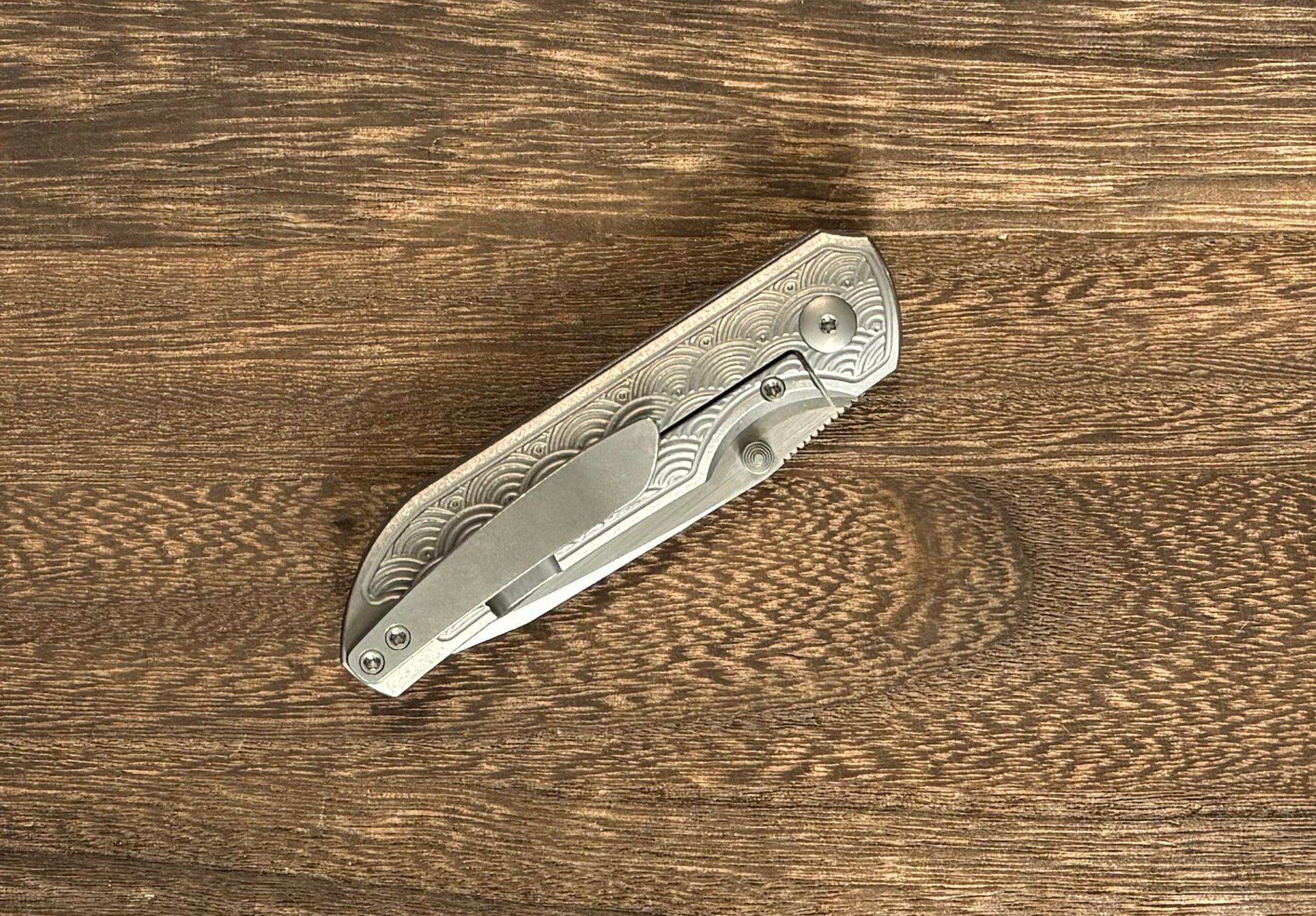 Urban EDC-Urban EDC Micro Shrike - Titanium Seigaiha - Pre-Owned-4-Urban Cutlery