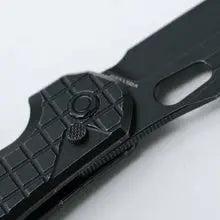 Vosteed-Vosteed Thunderbird - Trek Lock Knife (3.25" Elmax Blade & Black Titanium Frag Pattern Handle) - VOSA0312-7-Urban Cutlery