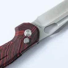 Vosteed-Vosteed Thunderbird - Trek Lock Knife (3.48" S35VN Blade & Red Topo G10 Handle) - VOSTBSG1-4-Urban Cutlery