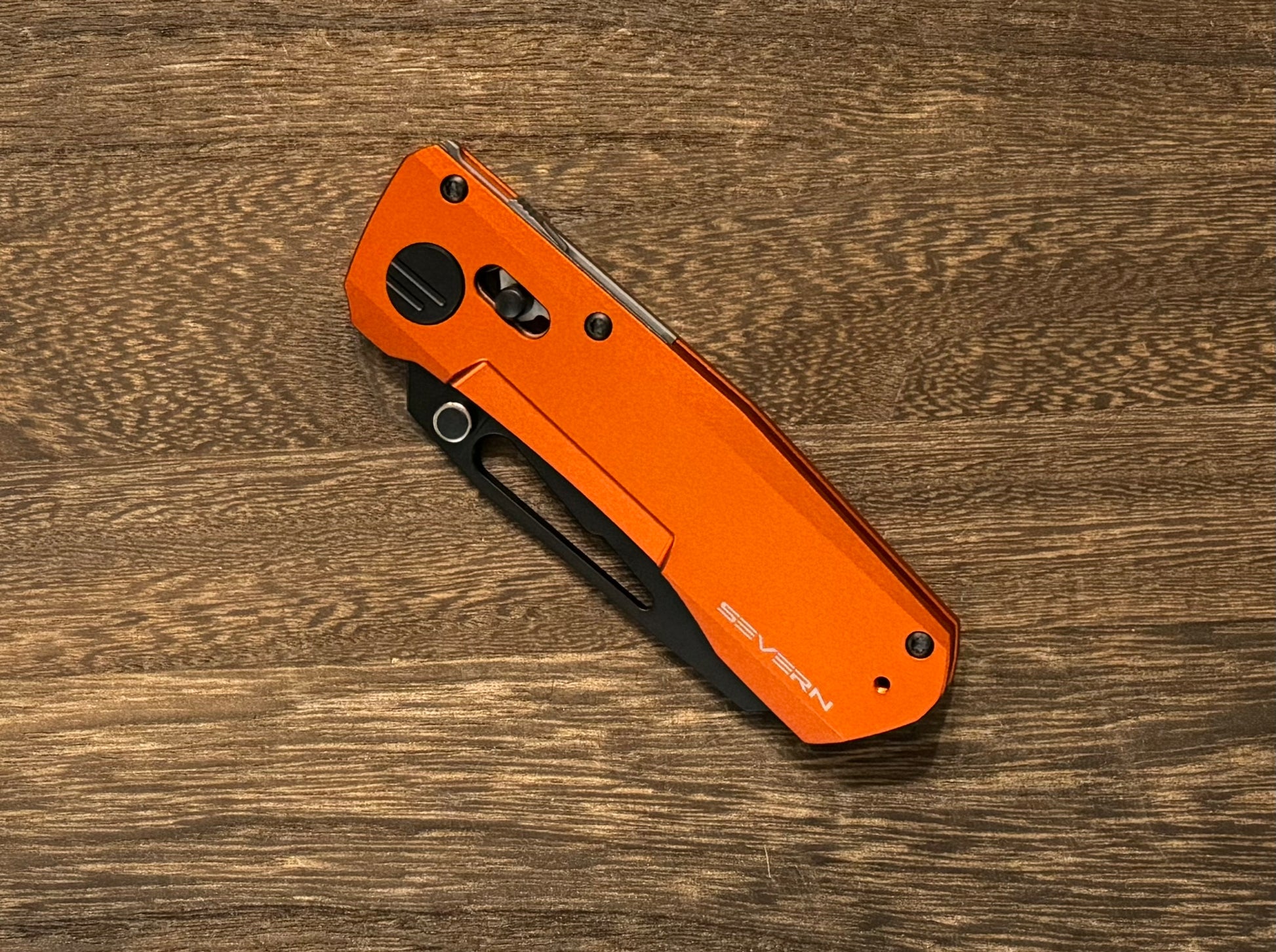 Winterblade-Winterblade Severn - Orange 7075 Aluminum, Black PVD M390 Blade - Brand New-3-Urban Cutlery