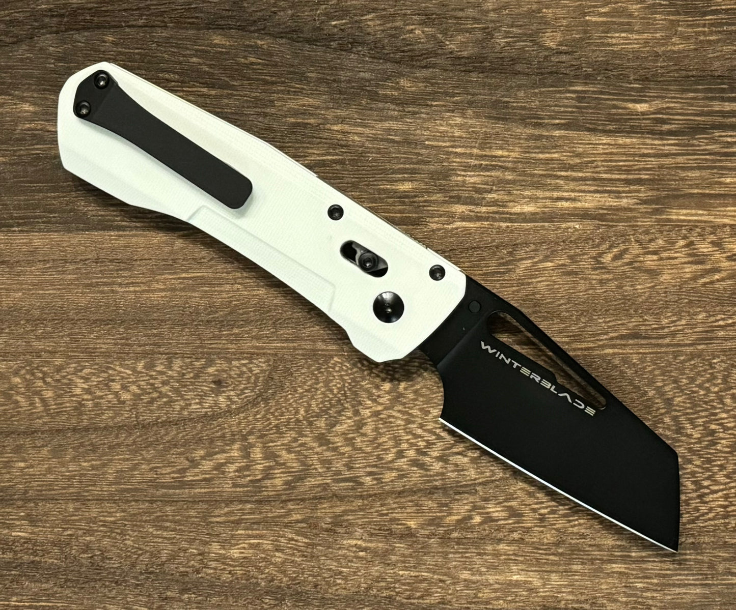 Winterblade-Winterblade Severn - White G10, Black PVD 14C28N Blade - Brand New-2-Urban Cutlery