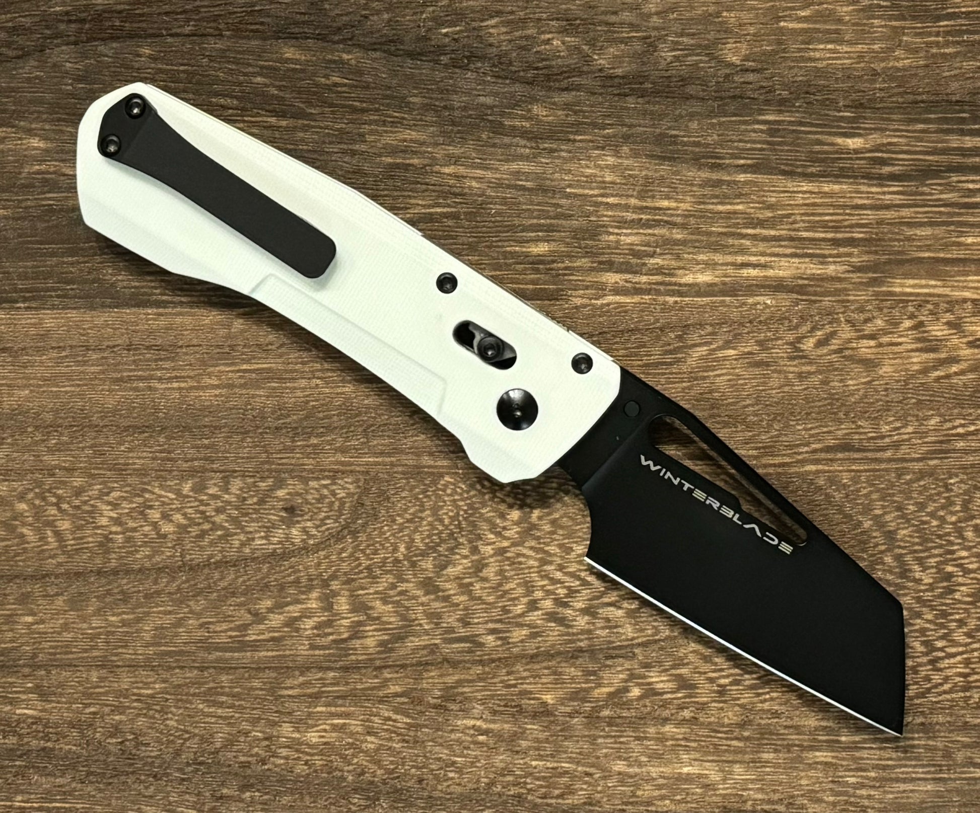 Winterblade-Winterblade Severn - White G10, Black PVD 14C28N Blade - Brand New-2-Urban Cutlery